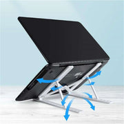 Adjustable Foldable Heat-Dissipating Plastic Laptop Stand, Computer Stand for Laptop, Portable Desktop Laptop Holder Accessory #GLOBAL PICKS