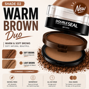 🥳2026 HOT SALE-50,000+ SOLD!💥 Instant adjustable eyebrow stampTwo-colour brow powder, waterproof & smudge-proof-Natural, full brows in seconds