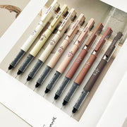Coffee Theme Liquid Quick-drying Ink Gel Pen, No Smear Soft Touch Pen for Note Taking Drawing School Office Stationery Supplies, Aesthetic Pens