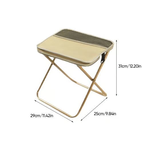 Foldable Backpack Stool – Portable Outdoor Folding Chair, Heavy-Duty, Compact & Lightweight