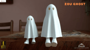3d printed ghost with feet, Cute Halloween decoration