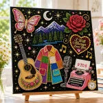 🎤 Premium 3D Pearl Dolly Country Music Tribute Art Kit | Luxury Flocked Canvas with Scratch-Resistant Non-Fading Acrylic Resin Pearls & Faceted Drills DIY Keepsake Decor 💎✨