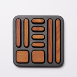 Tidy Magnet Set - Steel + Wood