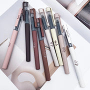 Coffee Theme Liquid Quick-drying Ink Gel Pen, No Smear Soft Touch Pen for Note Taking Drawing School Office Stationery Supplies, Aesthetic Pens