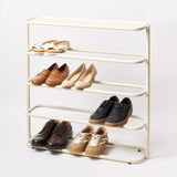 Obround Shoe Rack - Tall - Steel - Ivory