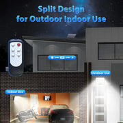 1pc-400LED Solar Wall Light with 5m Cable, Motion Sensor, 3 Modes, IP65 Waterproof Outdoor Light