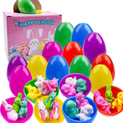 🐣 12 Prefilled Easter Eggs with Pull-Back Cars – Crack Open the Surprise!