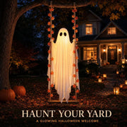 ⏰Last day Promotion 🔥-✨LED Light-Up Swinging Ghost Halloween Decoration👻🍁