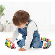 Wooden Magnetic Number & Letter Train Toy