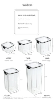 Glossy Plastic Grain Storage Jar