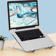 Adjustable Foldable Heat-Dissipating Plastic Laptop Stand, Computer Stand for Laptop, Portable Desktop Laptop Holder Accessory #GLOBAL PICKS