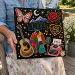 🎤 Premium 3D Pearl Dolly Country Music Tribute Art Kit | Luxury Flocked Canvas with Scratch-Resistant Non-Fading Acrylic Resin Pearls & Faceted Drills DIY Keepsake Decor 💎✨