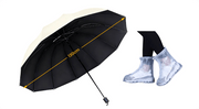 ☔12-Rib Large Foldable Windproof Umbrella