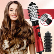 2-in-1 Hot Air Styler & Rotating Hair Dryer Brush – Ceramic Ionic, 3-Heat, Dual Brush Heads