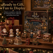 ✨🎄24 Days Of Christmas Village Friends Advent Calendar | 24 Unique Miniature Characters, Shops & Holiday Collectibles for a Complete Festive Village