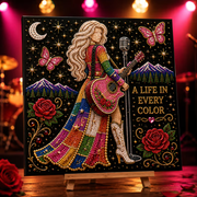 🎤 Premium 3D Pearl Dolly Country Music Tribute Art Kit | Luxury Flocked Canvas with Scratch-Resistant Non-Fading Acrylic Resin Pearls & Faceted Drills DIY Keepsake Decor 💎✨