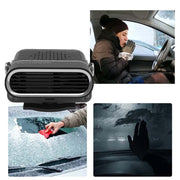 2-in-1 Portable Car Heater with 360° Rotation