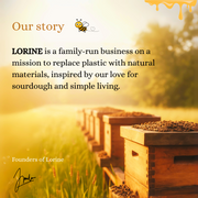 Premium 100% Cotton-Beeswax Bread Bags by Lorine™