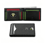 ⏳Time-Limited Special⏰RFID-Blocking Leather and Carbon Fiber Credit Card Holder