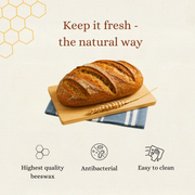 Premium 100% Cotton-Beeswax Bread Bags by Lorine™
