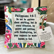 ✝️Best Encouraged And Blessed Gift-Prayer Quilt with cross inside