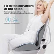 Ergonomic Memory Foam Seat Cushion with Lumbar & Back Support. Relieves Back Pain. Reduces Pressure