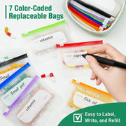 🔥💊A8 Waterproof Pill Case Set – For 7 to 14 days of medication & vitamins 💧Waterproof & shatterproof