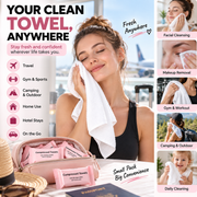 30-Pack Disposable Compressed Towels – Soft. Absorbent & Travel-Friendly