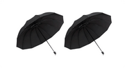 ☔12-Rib Large Foldable Windproof Umbrella