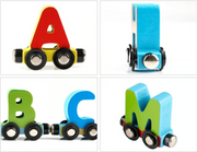 Wooden Magnetic Number & Letter Train Toy