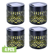 4 Pack Mandala Solar Wall Lights, IP65 Waterproof Outdoor Decorative Lights for Garden, Fence, Patio, Holiday Decoration