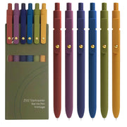 Gel Pens, 6 Pcs 0.5mm Fine Point Smooth Writing Pens Cute Pens, High-End Series Black Ink Pens for Journaling Note Taking, School Office Supplies for Women Men