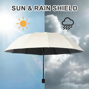 ☔12-Rib Large Foldable Windproof Umbrella