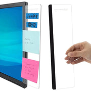 Monitor Memo Board, 2 Counts Computer Message Board, Clear Sticky Note Holder, Desktop Message Office Decor, Desk Organizer, Office Supplies for Women & Men, Office Desk Accessories