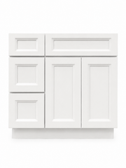 36" Aspen Ice - 3 Drawers Left