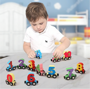 Wooden Magnetic Number & Letter Train Toy