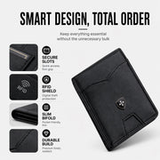 ⏳Time-Limited Special⏰RFID-Blocking Leather and Carbon Fiber Credit Card Holder
