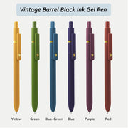 Gel Pens, 6 Pcs 0.5mm Fine Point Smooth Writing Pens Cute Pens, High-End Series Black Ink Pens for Journaling Note Taking, School Office Supplies for Women Men
