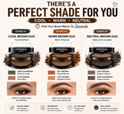 🥳2026 HOT SALE-50,000+ SOLD!💥 Instant adjustable eyebrow stampTwo-colour brow powder, waterproof & smudge-proof-Natural, full brows in seconds