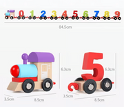 Wooden Magnetic Number & Letter Train Toy