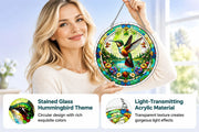 🦜Hummingbird Stained‑Glass Window DIY Acrylic Puzzle Ornament