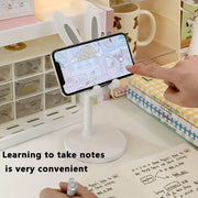 Cute Rabbit Design Phone Holder, Universal Smartphone Holder, Adjustable-Height Phone Stand, Desktop Cellphone Holder Stand for Home Office, Phone Accessories, Cell Phone Mounts, Mobile Mount
