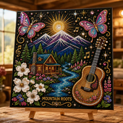 🎤 Premium 3D Pearl Dolly Country Music Tribute Art Kit | Luxury Flocked Canvas with Scratch-Resistant Non-Fading Acrylic Resin Pearls & Faceted Drills DIY Keepsake Decor 💎✨
