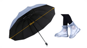 ☔12-Rib Large Foldable Windproof Umbrella