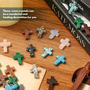 ✝️50 Piece Handmade Natural Crystal Crosses