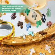 ✝️50 Piece Handmade Natural Crystal Crosses