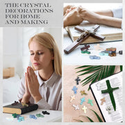 ✝️50 Piece Handmade Natural Crystal Crosses