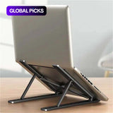 Adjustable Foldable Heat-Dissipating Plastic Laptop Stand, Computer Stand for Laptop, Portable Desktop Laptop Holder Accessory #GLOBAL PICKS