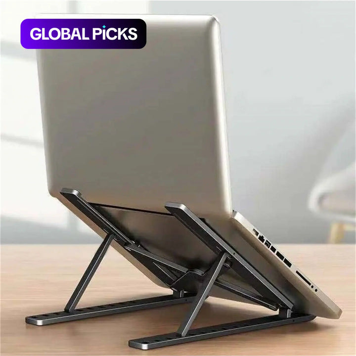 Adjustable Foldable Heat-Dissipating Plastic Laptop Stand, Computer Stand for Laptop, Portable Desktop Laptop Holder Accessory #GLOBAL PICKS