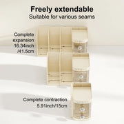 Adjustable Desktop Bookshelf Organizer Box, Ideal Mother's Day Present for Mom, Book Stand & Office File Storage, Student Drawer & Kids Pen Holder with Multiple Compartments
